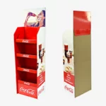 Heavy Duty Assembly Free Custom Beverages Floor Paper Cardboard Display Stand For Drinks 1